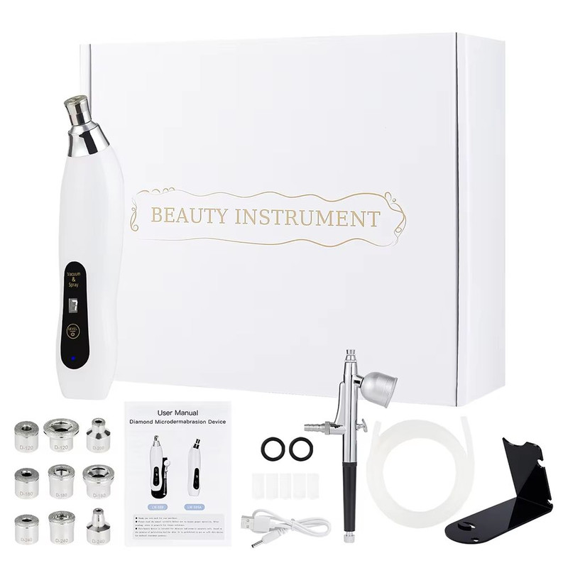 2in1 Diamond Microdermabrasion Machine With Hydrating Sprayer Deep Facial Cleaning Blackhead Remo 6