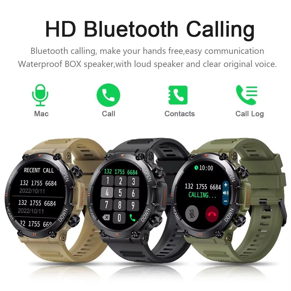 MEVADEN HD Smartwatch Bluetooth Call Fitness Tracker Heart Monitor For Android And IOS 1
