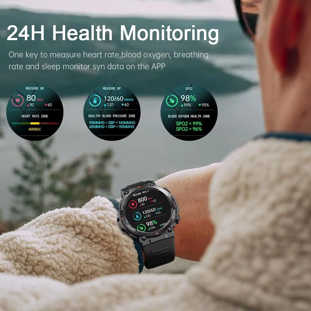 MEVADEN HD Smartwatch Bluetooth Call Fitness Tracker Heart Monitor For Android And IOS 2