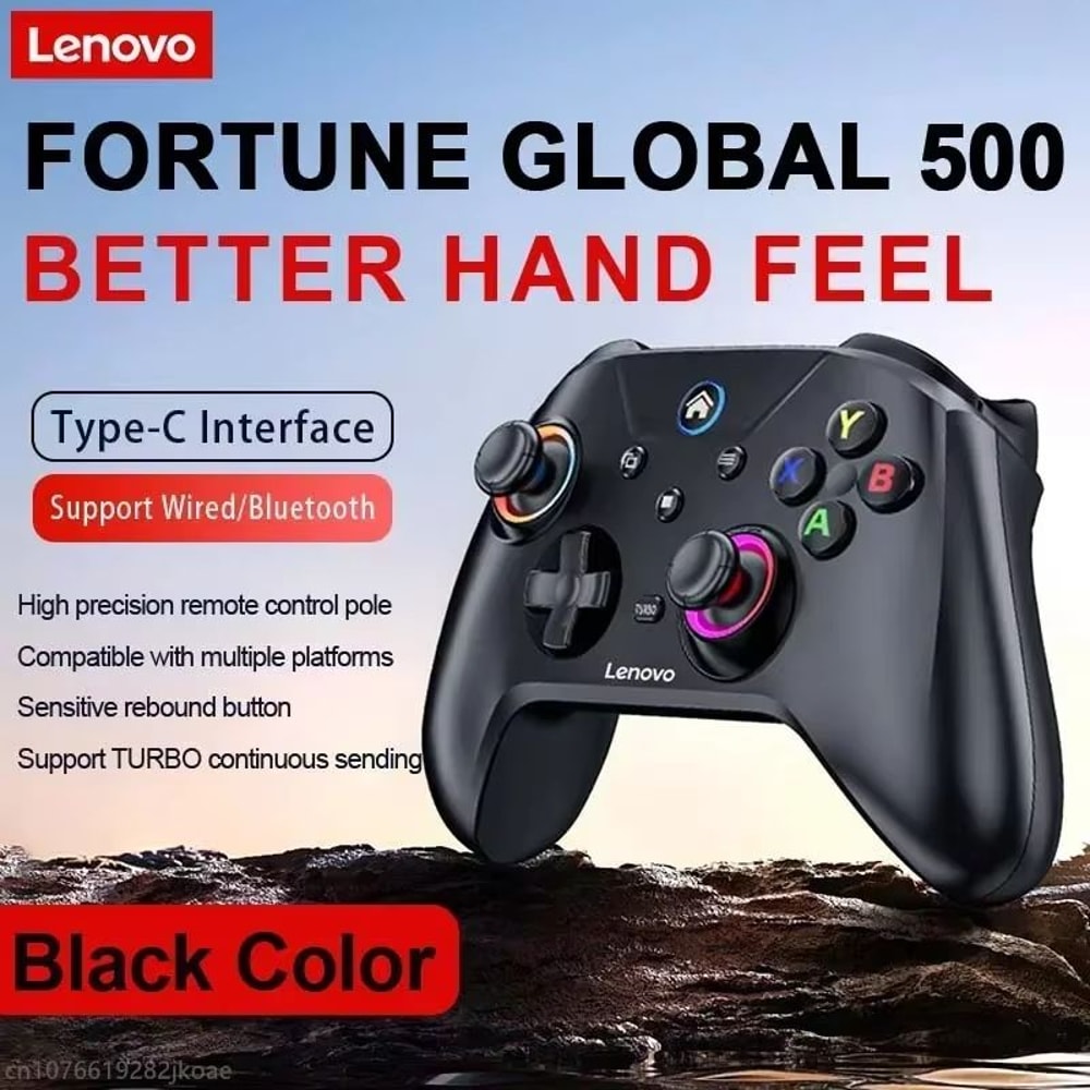 Lenovo S02 Wireless Controller Bluetooth Gamepad With Dual Vibration SixAxis Motion 6