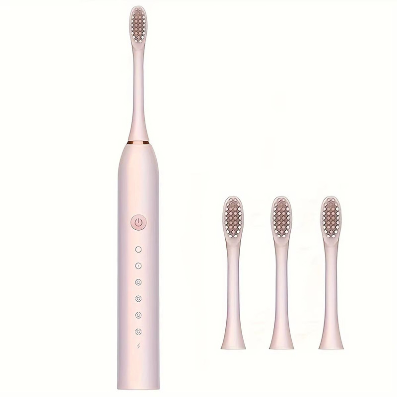 Universal Automatic Electric Toothbrush SixSpeed Rechargeable With Soft Bristles For Adults Child 8