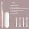 Rechargeable Sonic Electric Toothbrush 5 Modes 3 Intensities 4 Replacement Heads 11