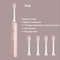 Rechargeable Sonic Electric Toothbrush 5 Modes 3 Intensities 4 Replacement Heads 10
