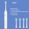Rechargeable Sonic Electric Toothbrush 5 Modes 3 Intensities 4 Replacement Heads 6