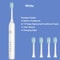 Rechargeable Sonic Electric Toothbrush 5 Modes 3 Intensities 4 Replacement Heads 6