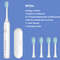 Rechargeable Sonic Electric Toothbrush 5 Modes 3 Intensities 4 Replacement Heads 7