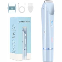 painless electric razor for women – bikini trimmer & body shaver for legs, face, and sensitive areas