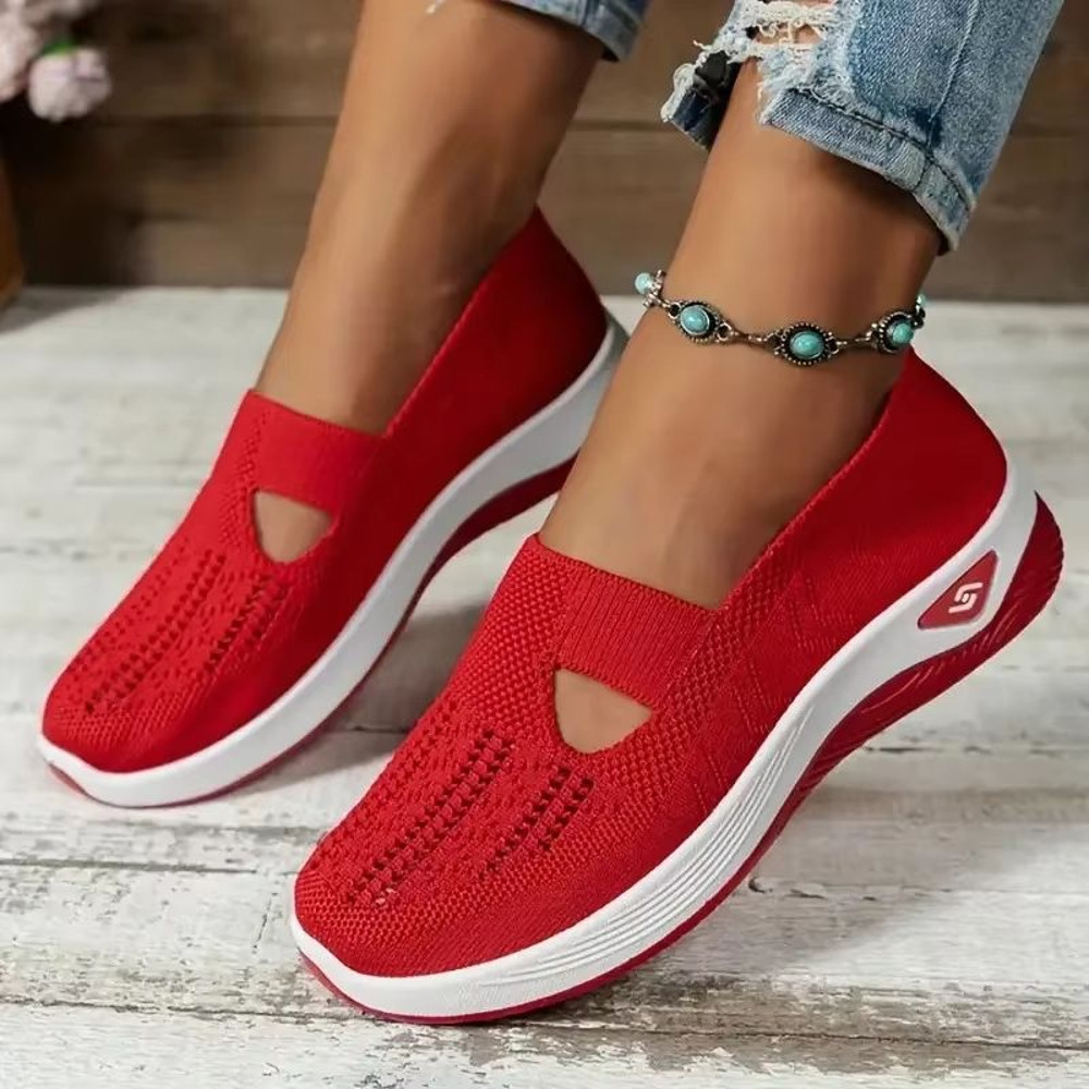 Womens Orthopedic Walking Sneakers Breathable SlipOn Casual Shoes With Soft Sole NonSlip Comfort 4