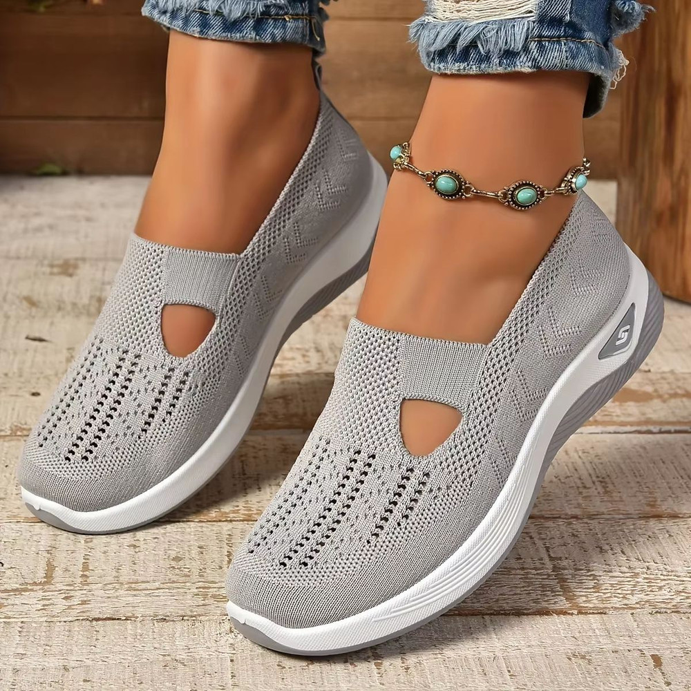 Womens Orthopedic Walking Sneakers Breathable SlipOn Casual Shoes With Soft Sole NonSlip Comfort 13