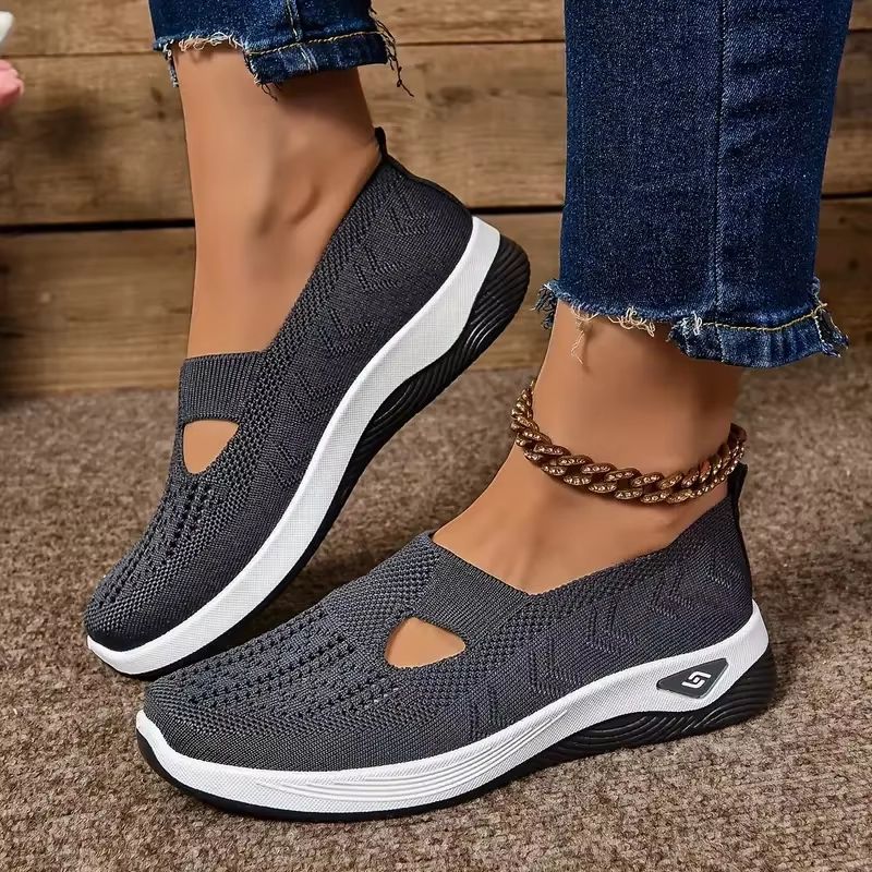 Womens Orthopedic Walking Sneakers Breathable SlipOn Casual Shoes With Soft Sole NonSlip Comfort 15