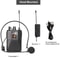 UHF Wireless Headset Microphone With Bodypack Transmitter Receiver LED Display For Teaching Prese 6