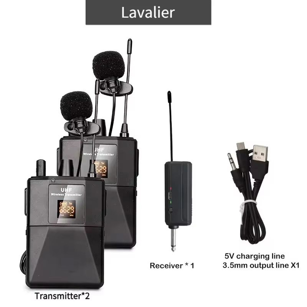 UHF Wireless Headset Microphone With Bodypack Transmitter Receiver LED Display For Teaching Prese 8