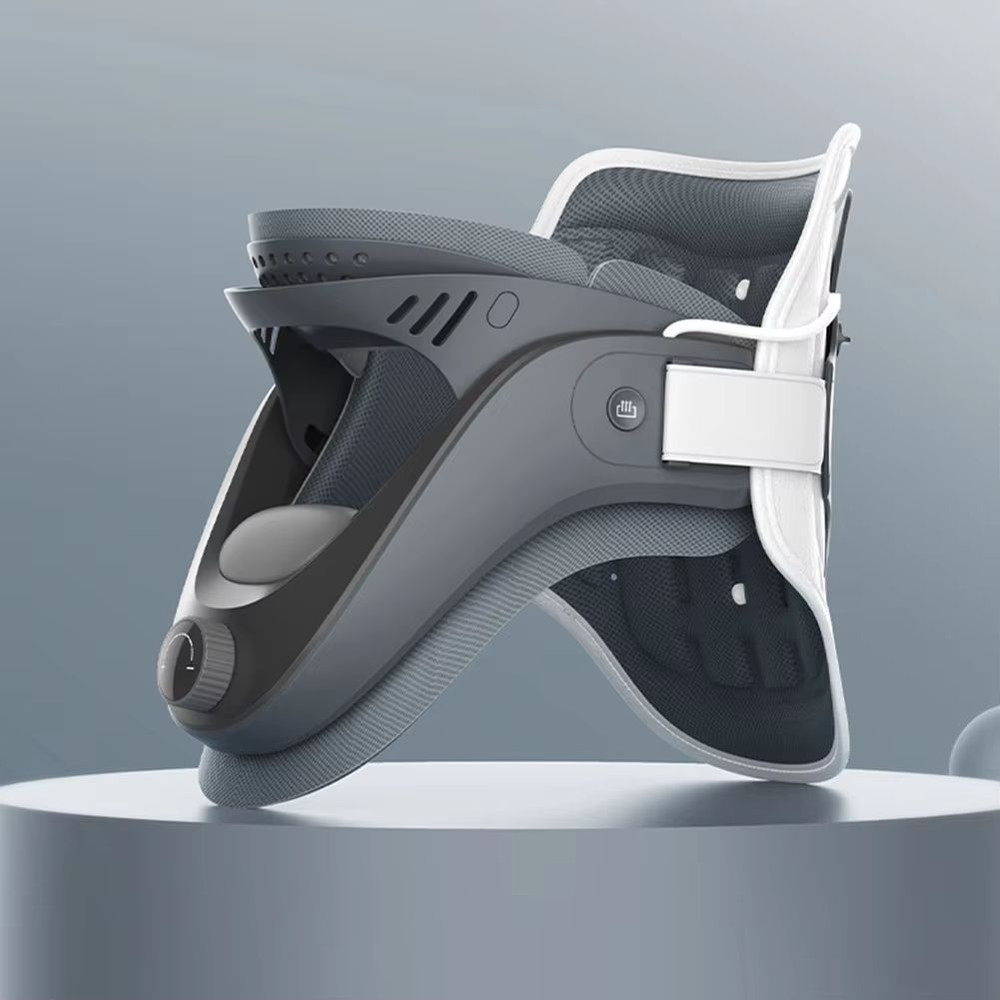 Cervical Neck Traction Device With Airbag Support Adjustable Neck Brace For Spine Alignment Pain 3
