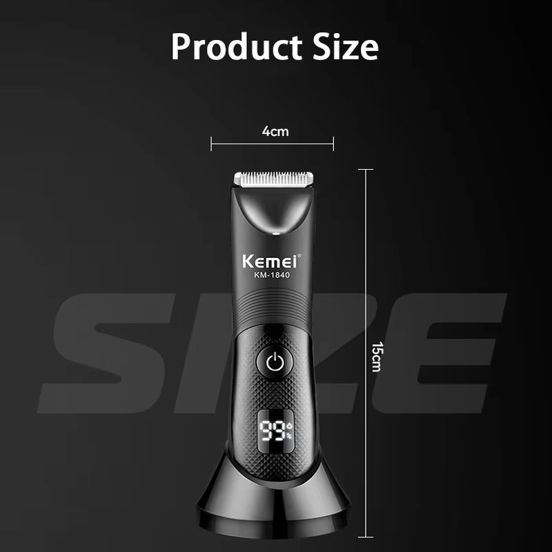 Kemei Electric Body Groin Trimmer Washable Beard Bikini And Pubic Hair Shaver For Men And Women 4