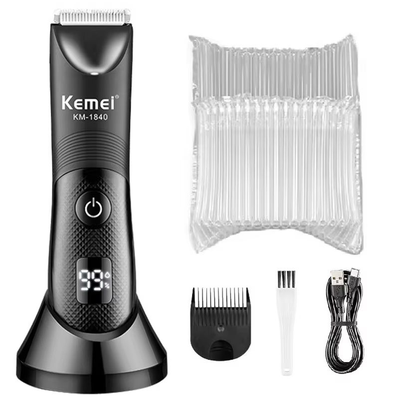 Kemei Electric Body Groin Trimmer Washable Beard Bikini And Pubic Hair Shaver For Men And Women 6
