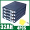 4PCS LiFePO4 Rechargeable Battery Pack 32V 120Ah340Ah Grade A Lithium Iron Phosphate Cells For 12V 5