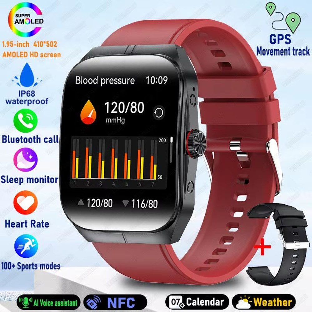 2025 Ultra HD Smartwatch 195 GPS Sports Watch With Bluetooth Calling NFC Fitness Tracking For Men 21
