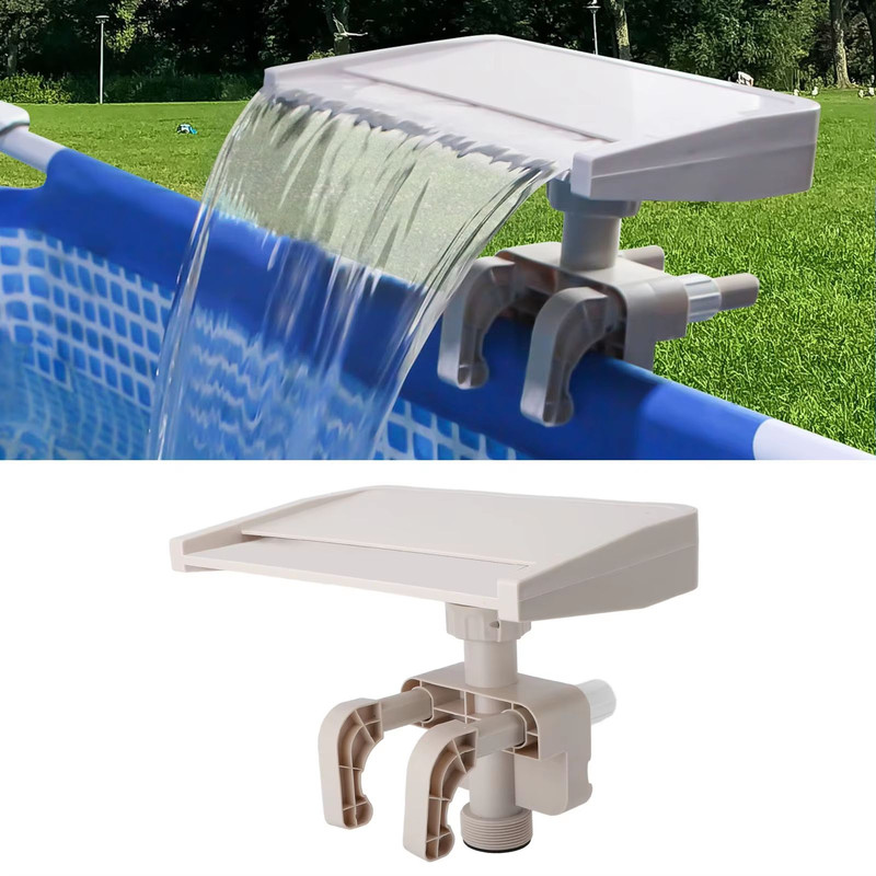 Relaxing Pool Waterfall Cascade Fountain Detachable PVC Spillway Attachment For Ground Swimming Po 0