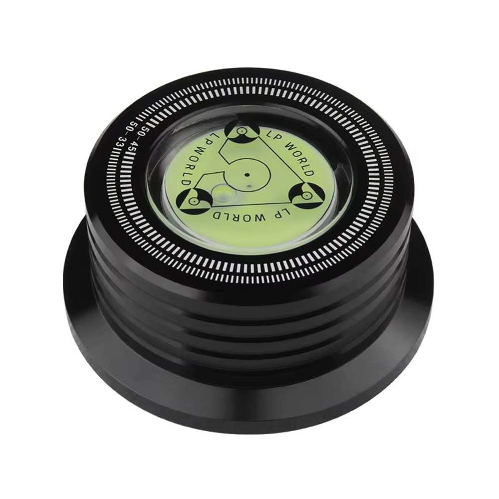 Universal Turntable Stabilizer Weight Aluminum Alloy LP Record Clamp With Level For Vinyl Players 7