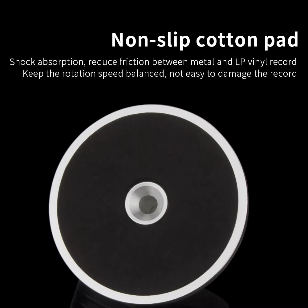 Universal Turntable Stabilizer Weight Aluminum Alloy LP Record Clamp With Level For Vinyl Players 3