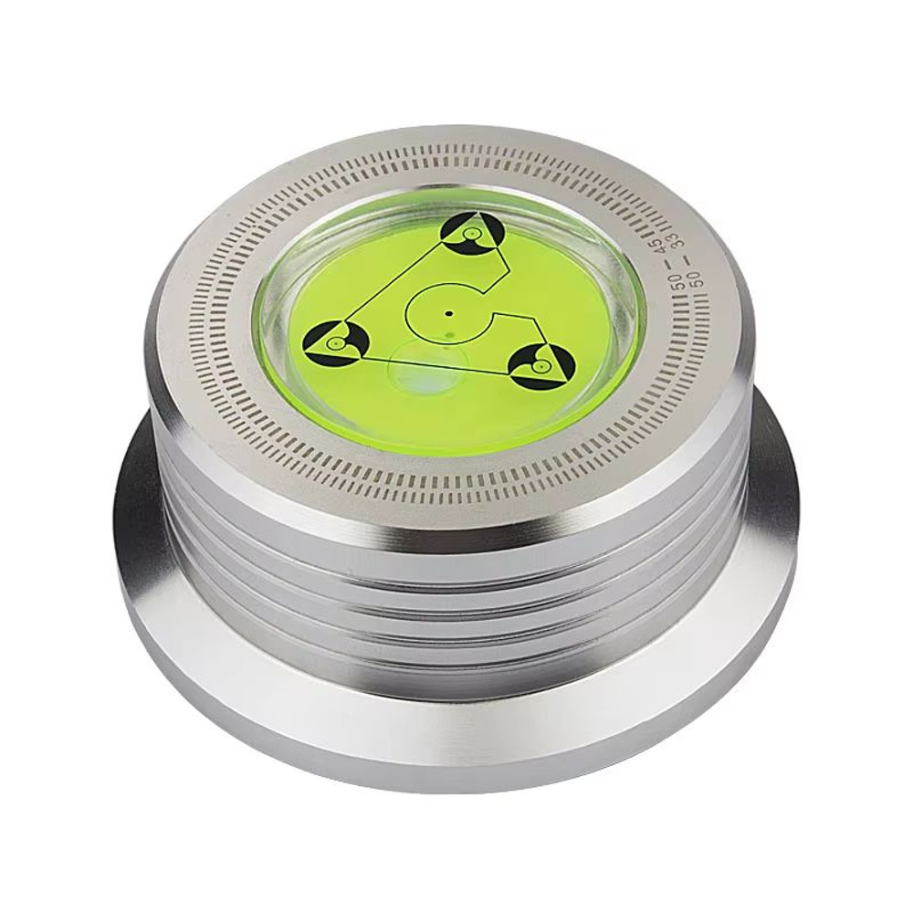 Universal Turntable Stabilizer Weight Aluminum Alloy LP Record Clamp With Level For Vinyl Players 6