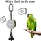Interactive Parrot Training Toy Voice Recording Playback Bird Talking Coach With Chewing Bell 1