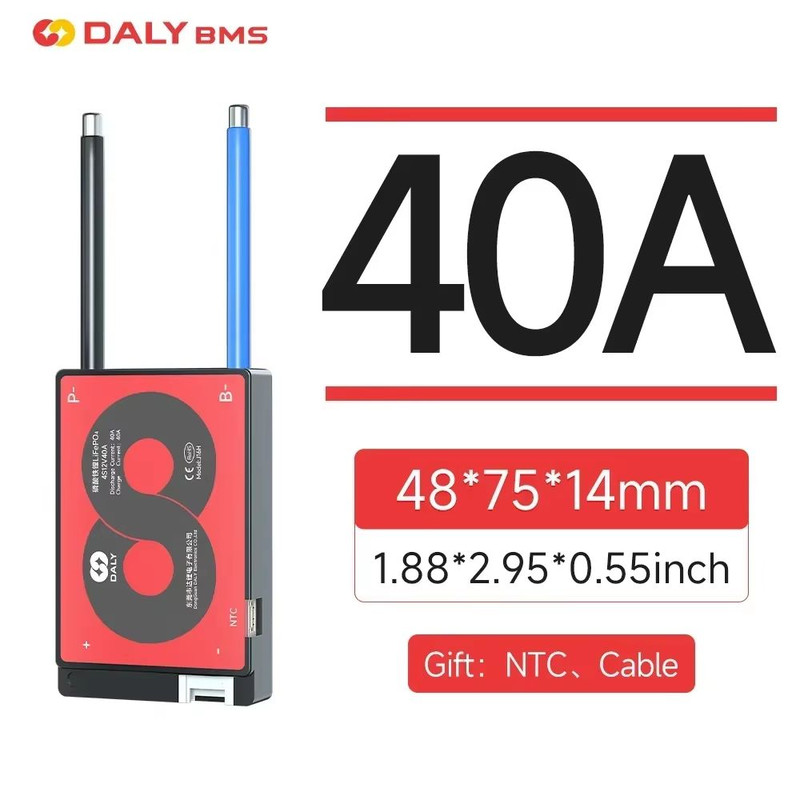 DALY BMS 15A100A With Balance Battery Management System For Liion LiFePO4 Packs 3S16S With NTC Pr 8