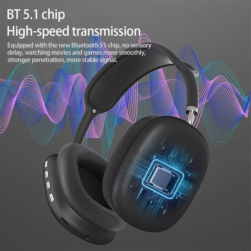 P9 Wireless Bluetooth Headset Noise Cancelling Earbuds With Mic For Gaming Sports And Everyday Use 3
