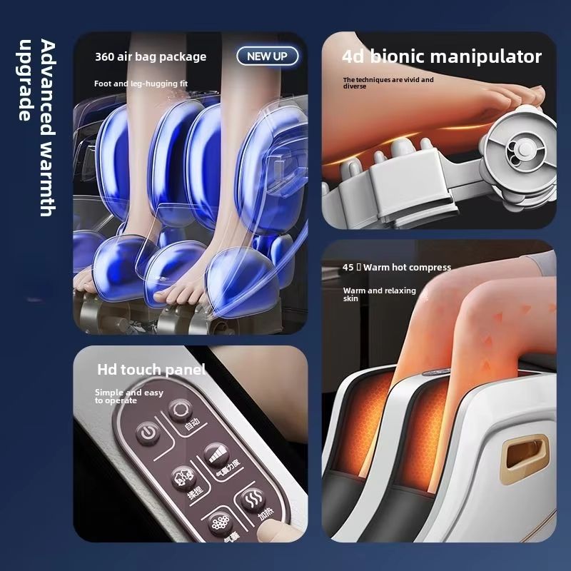 Foot And Calf Massager With Heat Shiatsu Deep Kneading Compression And Circulation Relief For Men 1