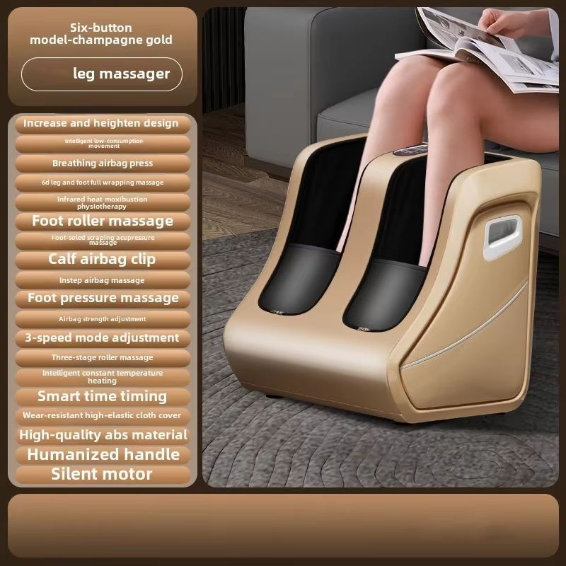 Foot And Calf Massager With Heat Shiatsu Deep Kneading Compression And Circulation Relief For Men 7