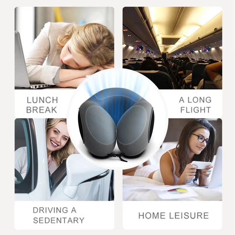 UShaped Memory Foam Travel Neck Pillow Slow Rebound Soft Cushion For Sleeping Cervical Support Re 5