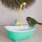Automatic Bird Bath For Parrots Intelligent Cage Shower With Cute Plastic Design For Healthy Groom 0