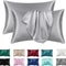 2Pack Satin Silk Pillowcases Super Soft Standard Size Pillow Covers For Hair And Skin Care 6
