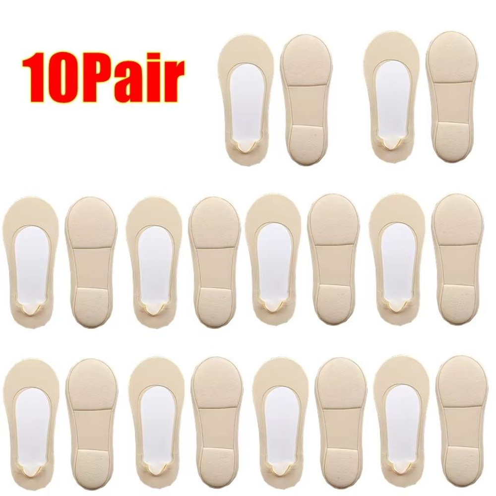 Womens Plantar Fasciitis Insole Socks Invisible Shock Absorbing NonSlip Shoe Pads 13
