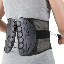unisex lumbar support belt – breathable back brace for posture correction & waist protection