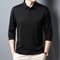 Mens Business Casual Polo Shirt Comfortable Long Sleeve Summer Top 6