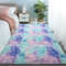 VIKAMA TieDye Plush Carpet Soft Fluffy NonSlip Rug For Living Room Bedroom Kids Spaces 23