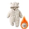 Winter Baby Bear Hooded Romper Warm Fleece Infant Jumpsuit For Newborn Boys And Girls 9