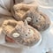Cozy Cartoon Plush Sheep Slippers Warm Winter Indoor Cotton Slippers For Men Women 3