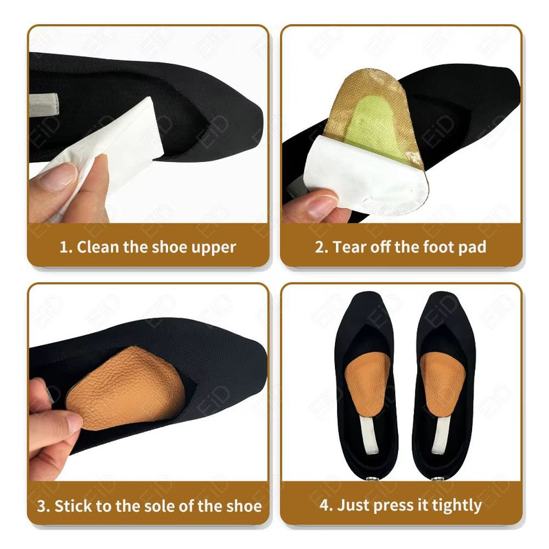 Orthotic Leather Arch Support Insoles Flat Foot Corrector Cushion Inserts For Men And Women 4
