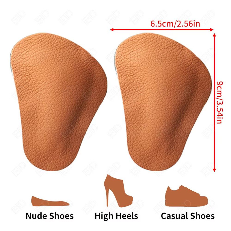 Orthotic Leather Arch Support Insoles Flat Foot Corrector Cushion Inserts For Men And Women 5