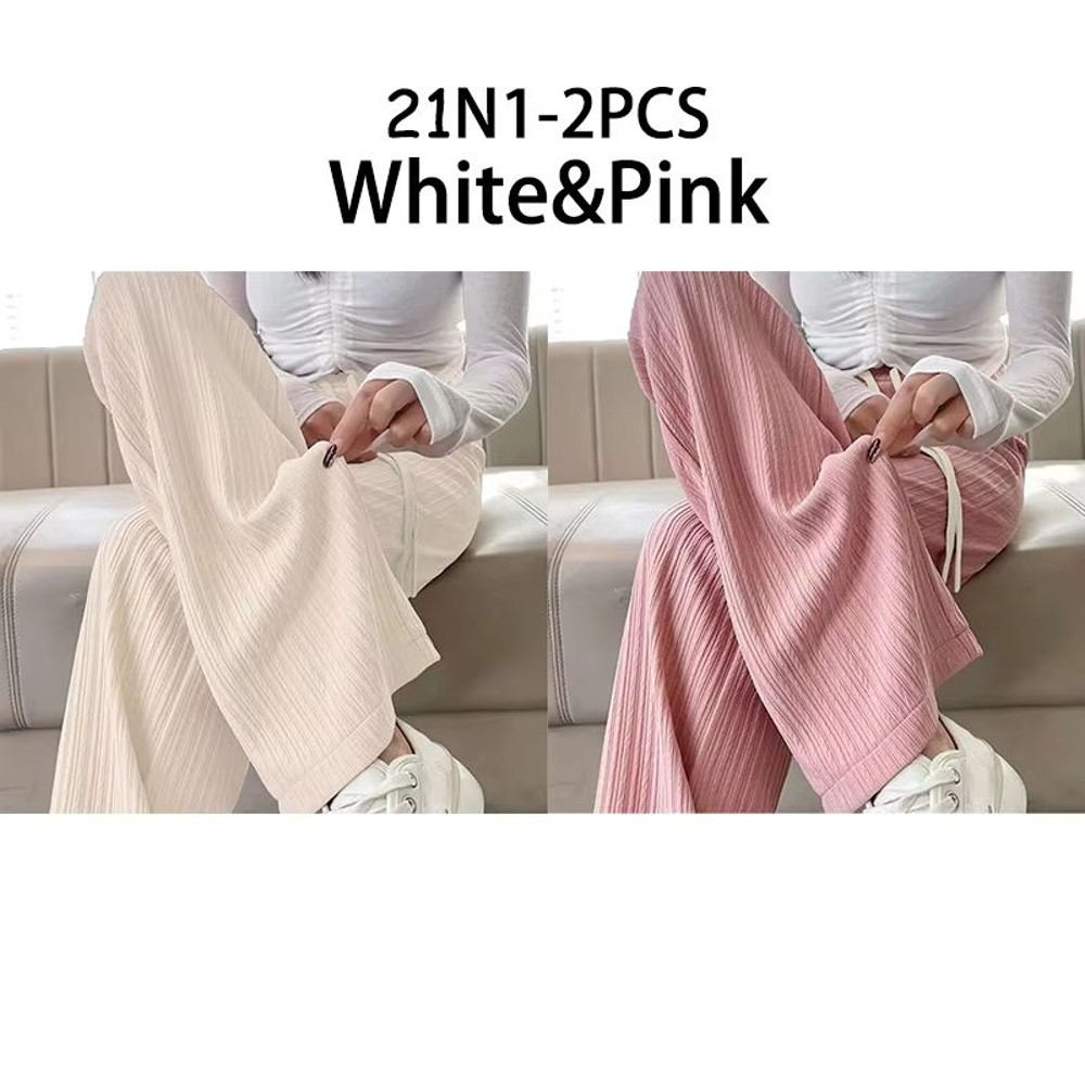 2025 HighWaist Bubble Cloud Puff Pants Draped WideLeg Narrow Straight Fit 10