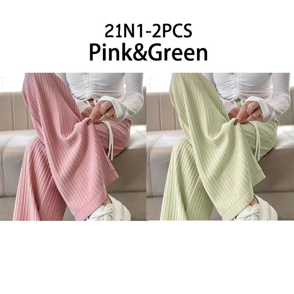 2025 HighWaist Bubble Cloud Puff Pants Draped WideLeg Narrow Straight Fit 13