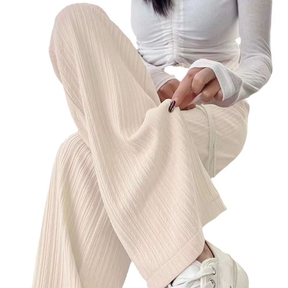 2025 HighWaist Bubble Cloud Puff Pants Draped WideLeg Narrow Straight Fit 5