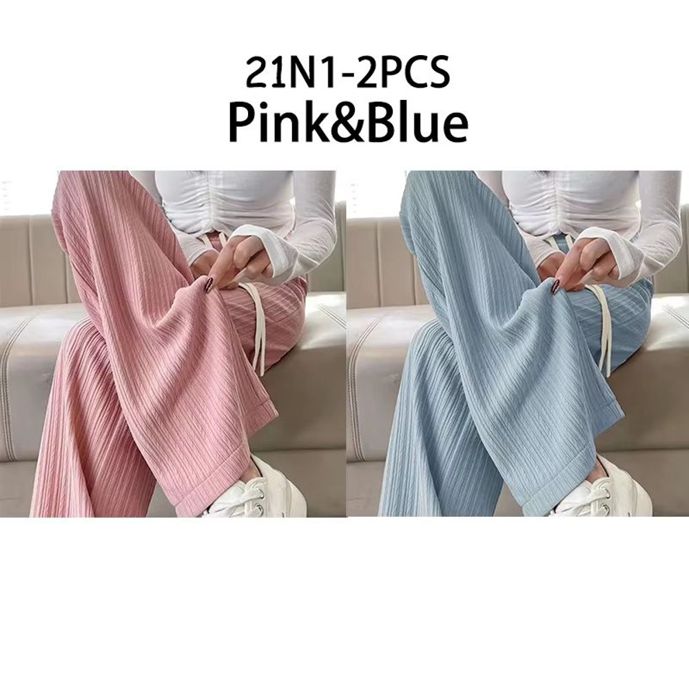 2025 HighWaist Bubble Cloud Puff Pants Draped WideLeg Narrow Straight Fit 17