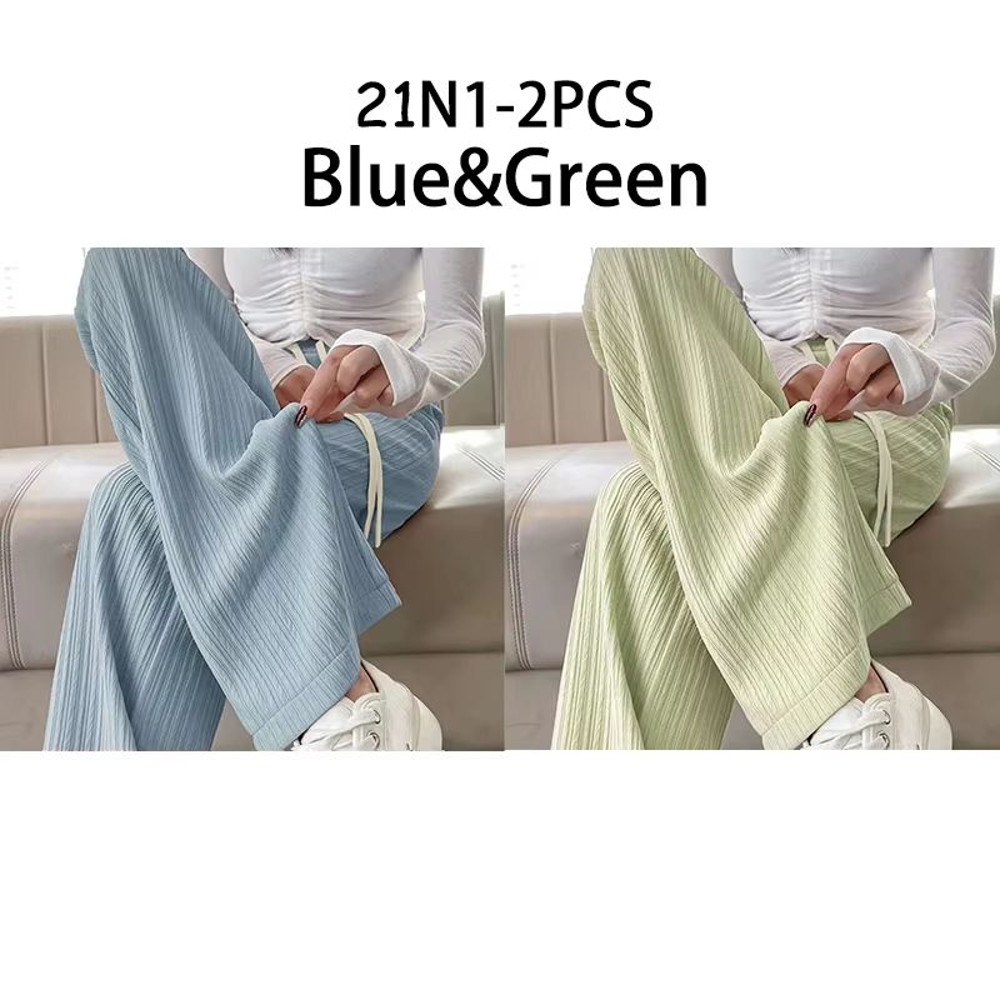 2025 HighWaist Bubble Cloud Puff Pants Draped WideLeg Narrow Straight Fit 20