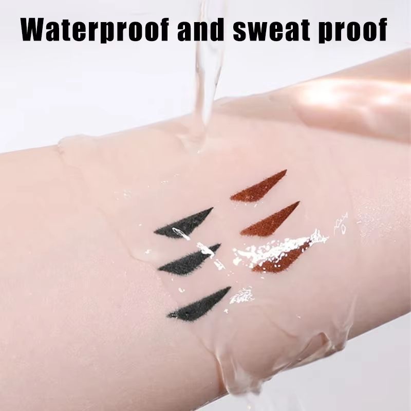 Lazy DualHead Eyeliner Stamp Waterproof FastDrying Liquid Liner Pen 2