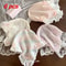 Korean Lace Bow Triangular Scarf Elegant Retro Headscarf Y2K Bandana For Women 10