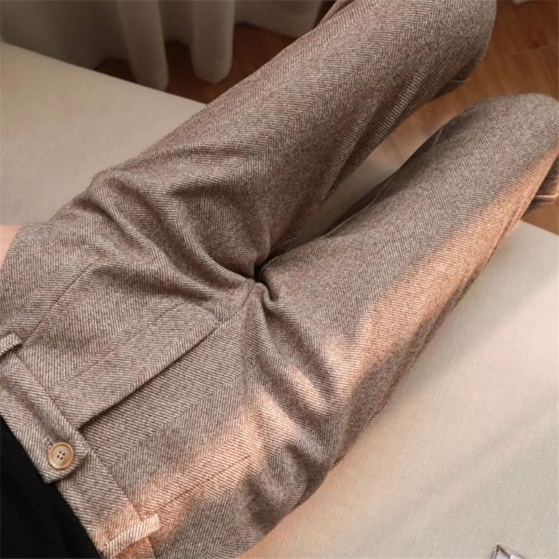 ElevateFit High Waist Office Pants Korean Style Casual Slim Harem Trousers 1