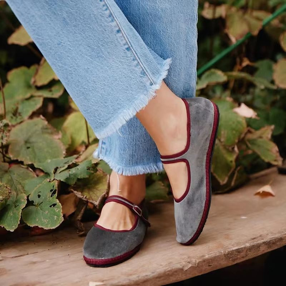 VelvaStep Womens Round Toe Flats Soft HandStitched Casual Comfort Shoes 0